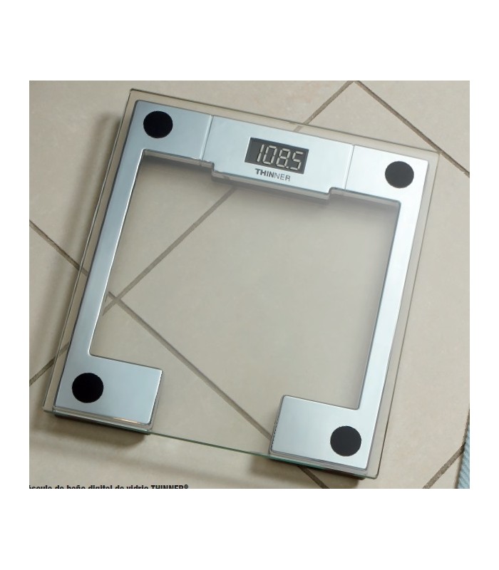 Báscula de baño digital de vidrio de WW Scales by Conair